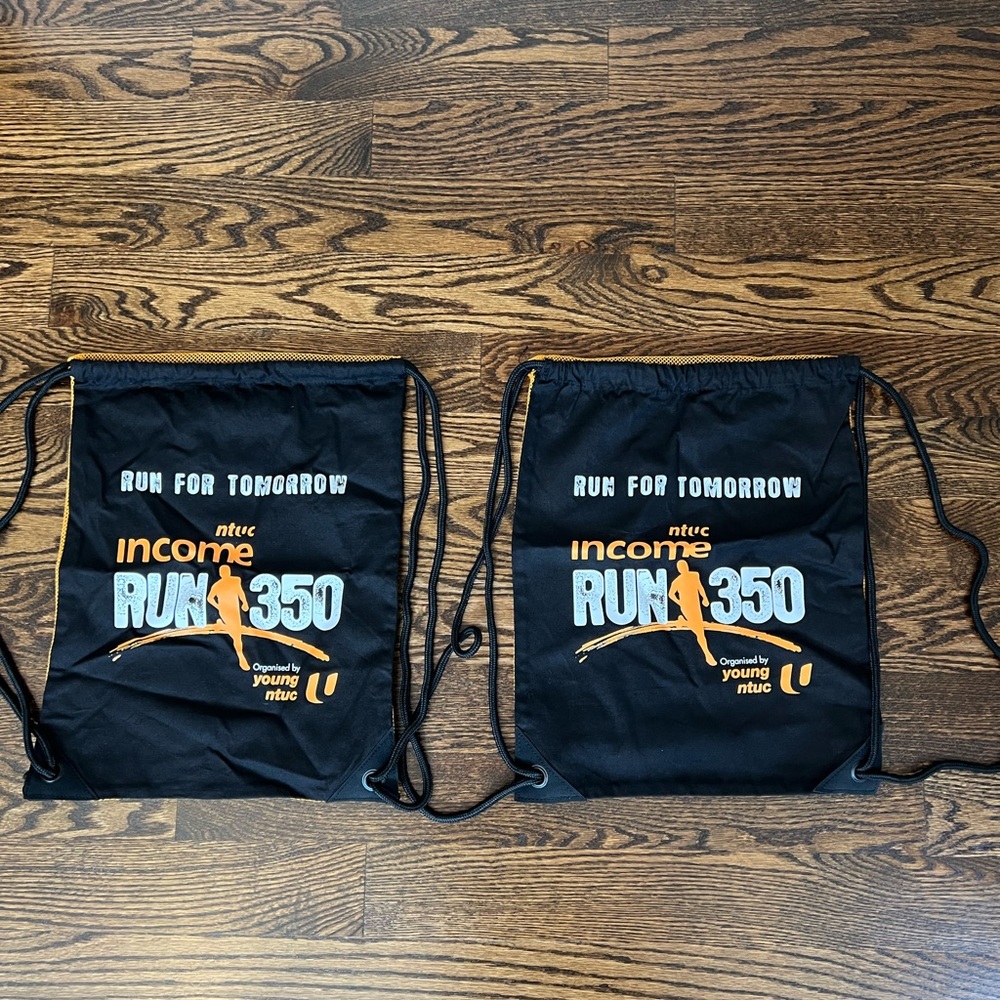 NTUC Income Run 350 Drawstring Bags